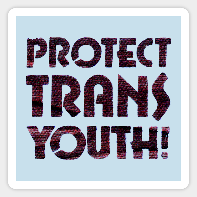 Protect Trans Youth! Trans Rights Sticker TeePublic
